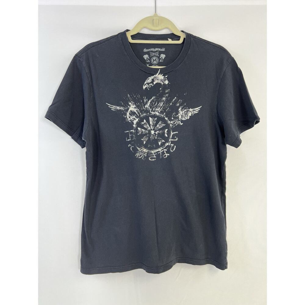 VTG 2007 Guess Jeans Graphic T Shirt Men's M Dragon Print Grunge Skater